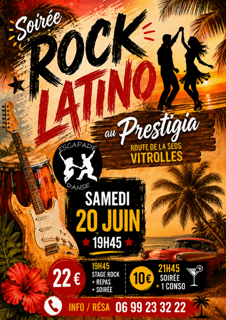 soirée rock latino juin 2026