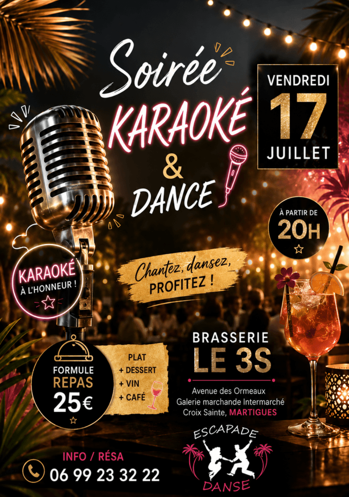 soirée karaoké 17 JUILLET